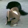 Medieval 300 Spartan Armor Helmet | King Leonidas Helmet with Black Plume | view 1