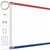 XXXYYY Professional Volleyball Net Outdoor Heavy Duty, Upgraded Weather Resistance, Lengthened Stainless Steel Cable, Thicker Sides Tapes, for Indoor Outdoor Sports- 32x3FT, Red White Blue (Net Only) view 1