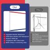 XXXYYY Professional Volleyball Net Outdoor Heavy Duty, Upgraded Weather Resistance, Lengthened Stainless Steel Cable, Thicker Sides Tapes, for Indoor Outdoor Sports- 32x3FT, Red White Blue (Net Only) view 2