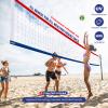 XXXYYY Professional Volleyball Net Outdoor Heavy Duty, Upgraded Weather Resistance, Lengthened Stainless Steel Cable, Thicker Sides Tapes, for Indoor Outdoor Sports- 32x3FT, Red White Blue (Net Only) view 3