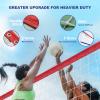 XXXYYY Professional Volleyball Net Outdoor Heavy Duty, Upgraded Weather Resistance, Lengthened Stainless Steel Cable, Thicker Sides Tapes, for Indoor Outdoor Sports- 32x3FT, Red White Blue (Net Only) view 4