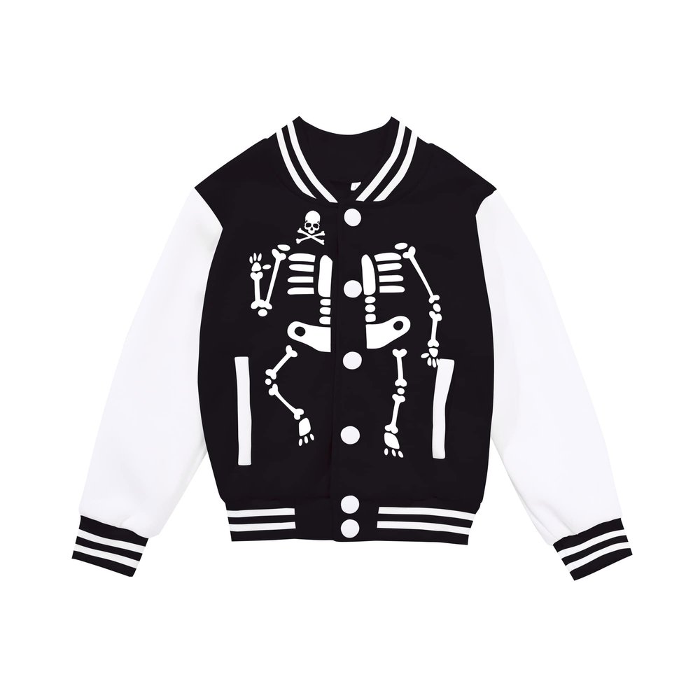 NICNZQI Kids Varsity Jacket Girls Baseball Jacket Boys Bomber Outwear with Pocket Coat
