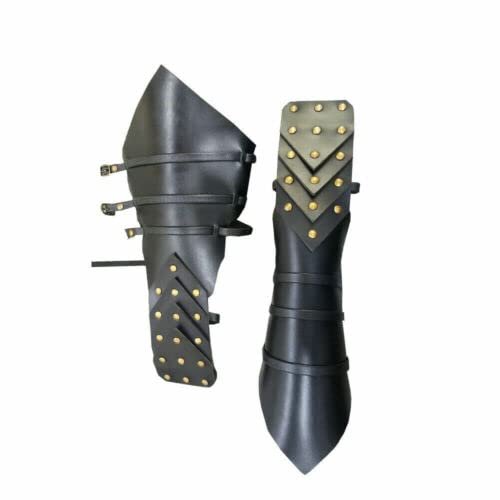ROMAN SPARTAN LEATHER ARMOR ARM GUARDS SET VAMBRACE ARCHERY BRACERS