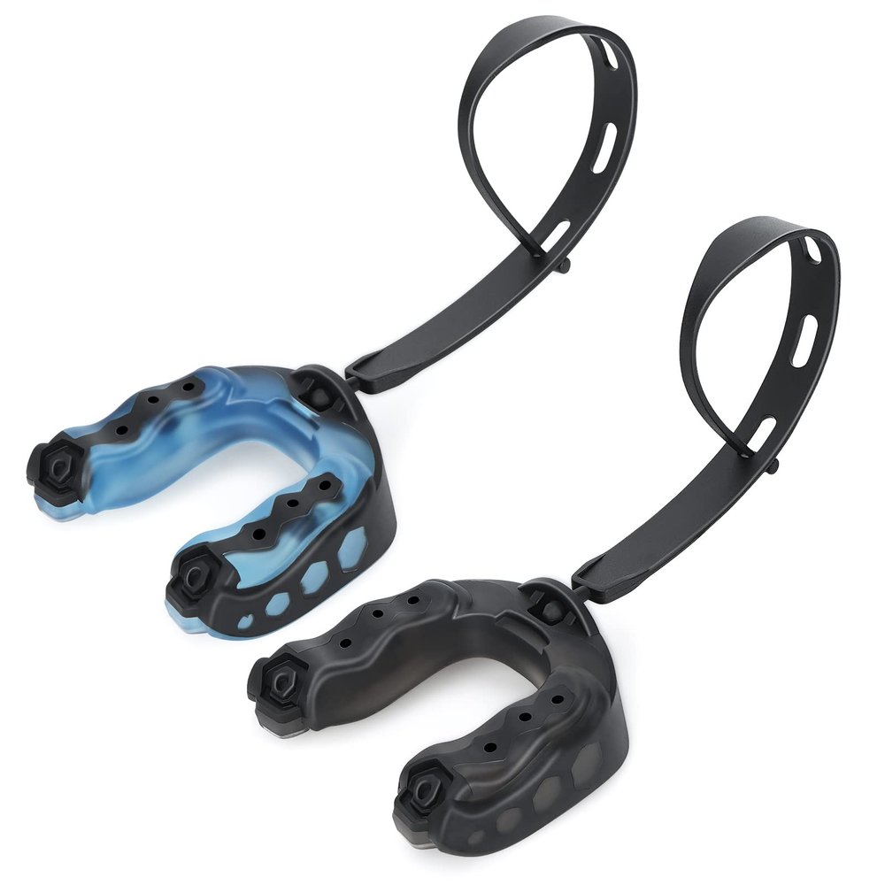 2Pack Football Mouth Guard with Strap, Soft Mouth Guard Football for Youth & Adult, Sports Mouthguard for Rugby, Hockey, Basketball, Boxing, MMA, Lacrosse