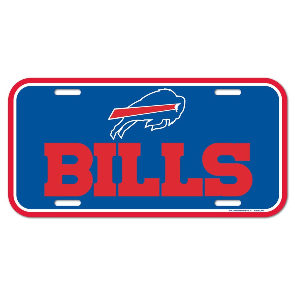 WinCraft Buffalo Bills Team Logo Plastic License Plate