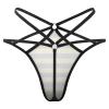 Bee Yellow Black Stripes Women's T-Back Sexy G-String Strap Thong Printed Underwear view 4