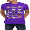 J's Retro Sneakers Image T Shirt to Match Js, Artwork Takes cues from Jordans Inspired colorways 1 2 3 4 5 6 11 12 13 Purple view 1