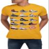 J's Retro Sneakers Image T Shirt to Match Js, Artwork Takes cues from Jordans Inspired colorways 1 2 3 4 5 6 11 12 13 Orange view 1