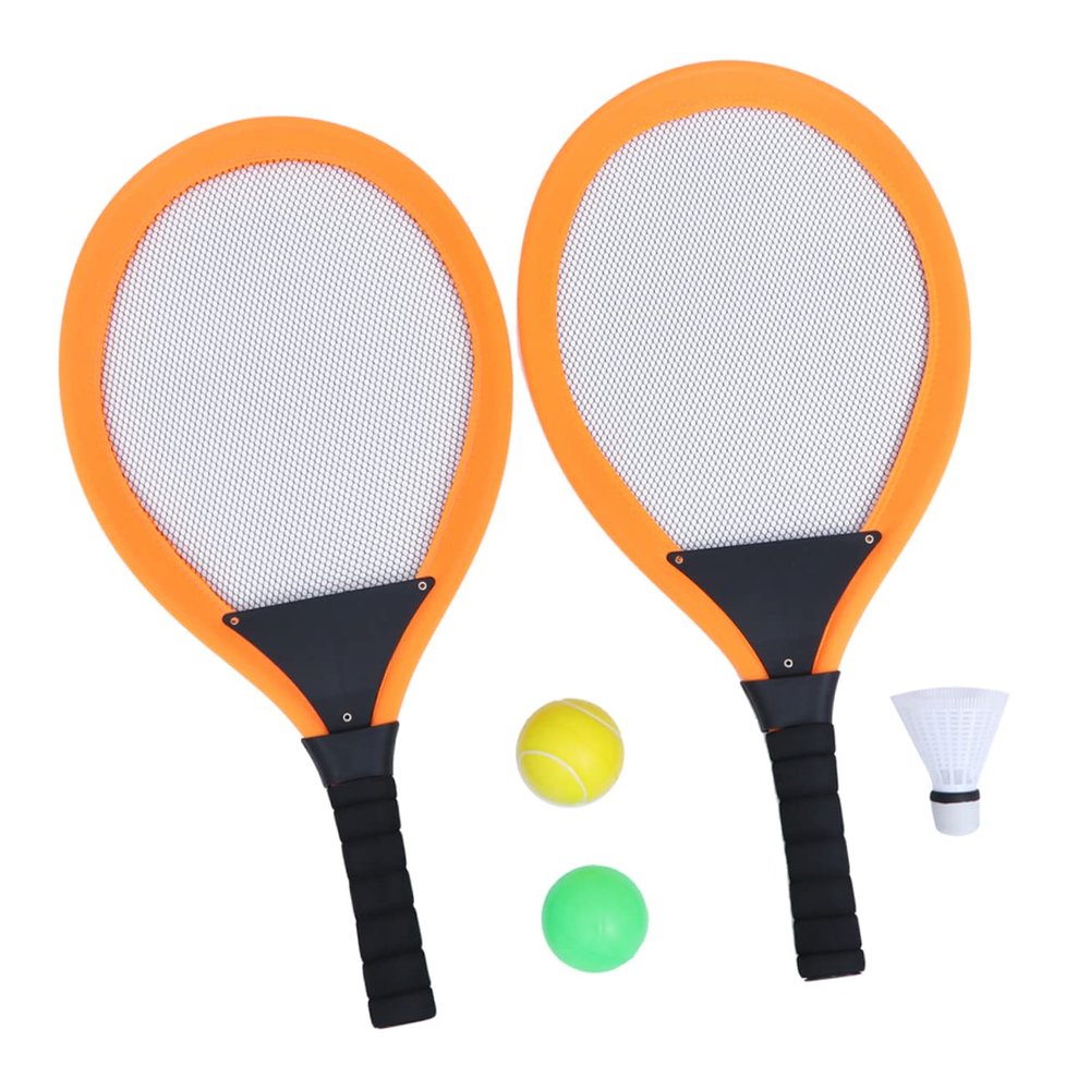ibasenice Kids Badminton Racket Set with 2 Rackets and Balls Outdoor Sports Toys for Children Parent-Child Play and Fun Activities