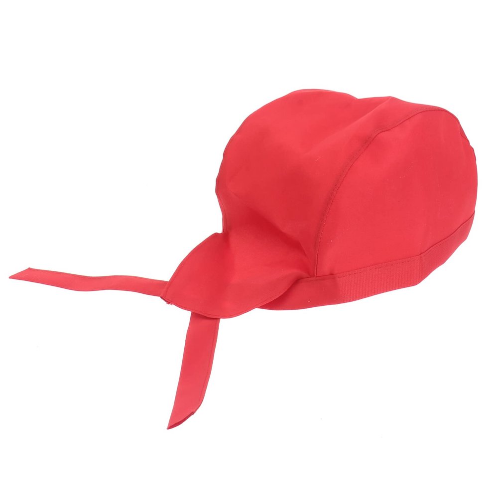 BESTonZON Chef Cap Bandanas for Women Hotel Chef Cooking Hat Men Women Chefs Hat Baker Beanie Ribbon Cap Chef Wrap Turban for Men Womens Hats Pirate Turban Miss Kitchen Hat Printing