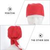 BESTonZON Chef Cap Bandanas for Women Hotel Chef Cooking Hat Men Women Chefs Hat Baker Beanie Ribbon Cap Chef Wrap Turban for Men Womens Hats Pirate Turban Miss Kitchen Hat Printing view 4