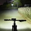 2600 Lumens Bike Lights,USB Rechargeable Bicycle Lights,Super Bright 5 LED Bike Lights for Night Riding,Waterproof Bike Headlight with Power Bank Function,4 Light Modes view 2