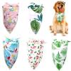 Bandanas For Dogs Dog Bandanas Large Dog Accessories Scarf Dog Cat Bow Tie Summer Bandana Print Pattern Dog Bib Plaid 2Pcs 5 40X30X30Cm view 2