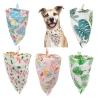 Bandanas For Dogs Dog Bandanas Large Dog Accessories Scarf Dog Cat Bow Tie Summer Bandana Print Pattern Dog Bib Plaid 2Pcs 5 40X30X30Cm view 3