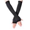 Fingerless Punk Gothic Warmer Arm Long Gloves Gloves Gloves Mittens Women Cold Weather view 1