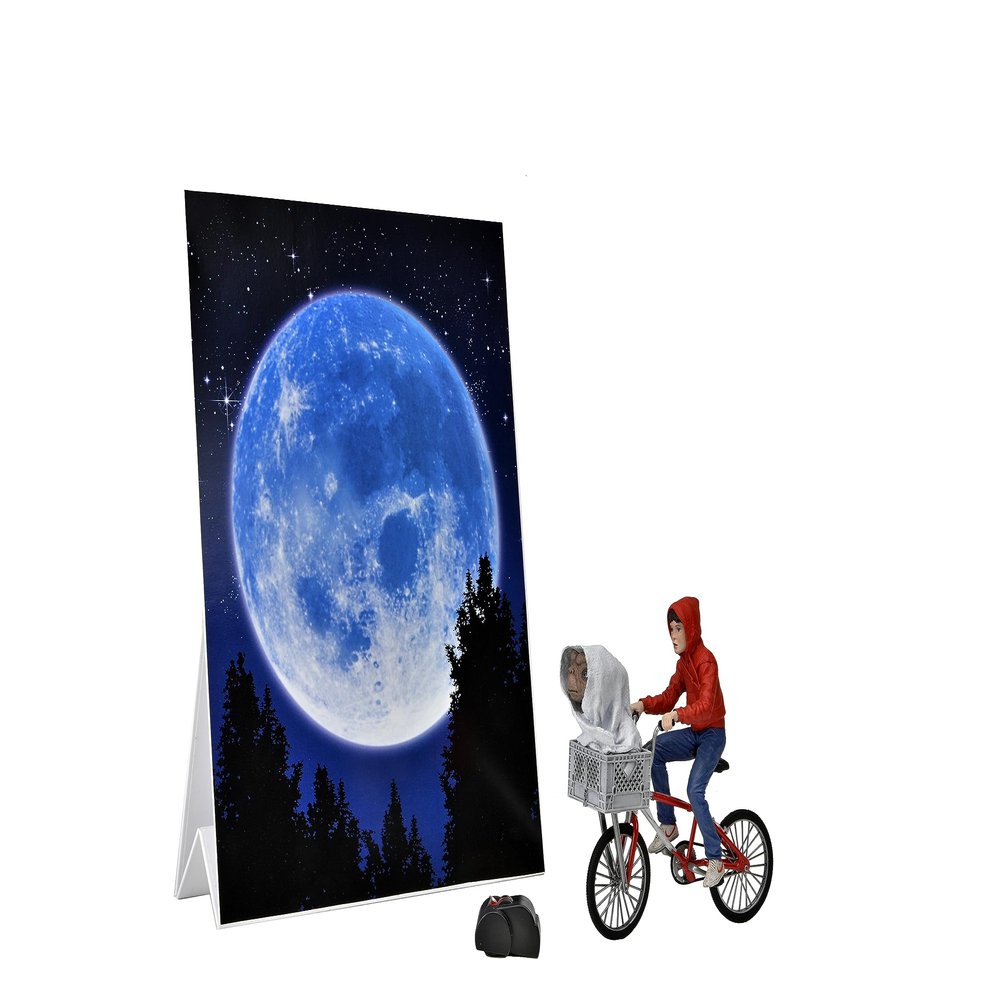 NECA - E.T. The Extra-Terrestrial 40th Anniversary 7 Scale Action Figure Elliott & E.T. on Bicycle