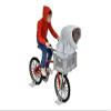 NECA - E.T. The Extra-Terrestrial 40th Anniversary 7 Scale Action Figure  Elliott & E.T. on Bicycle view 2