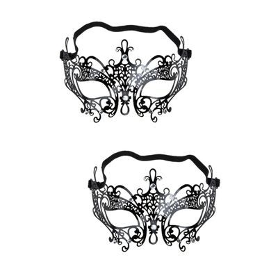 BESTOYARD 2pcs Venetian Party Masks Corbatas Para Hombres Retro Masquerade Costume Decor Carnival Party Masks Half Face Masks Miss Clothing Items With