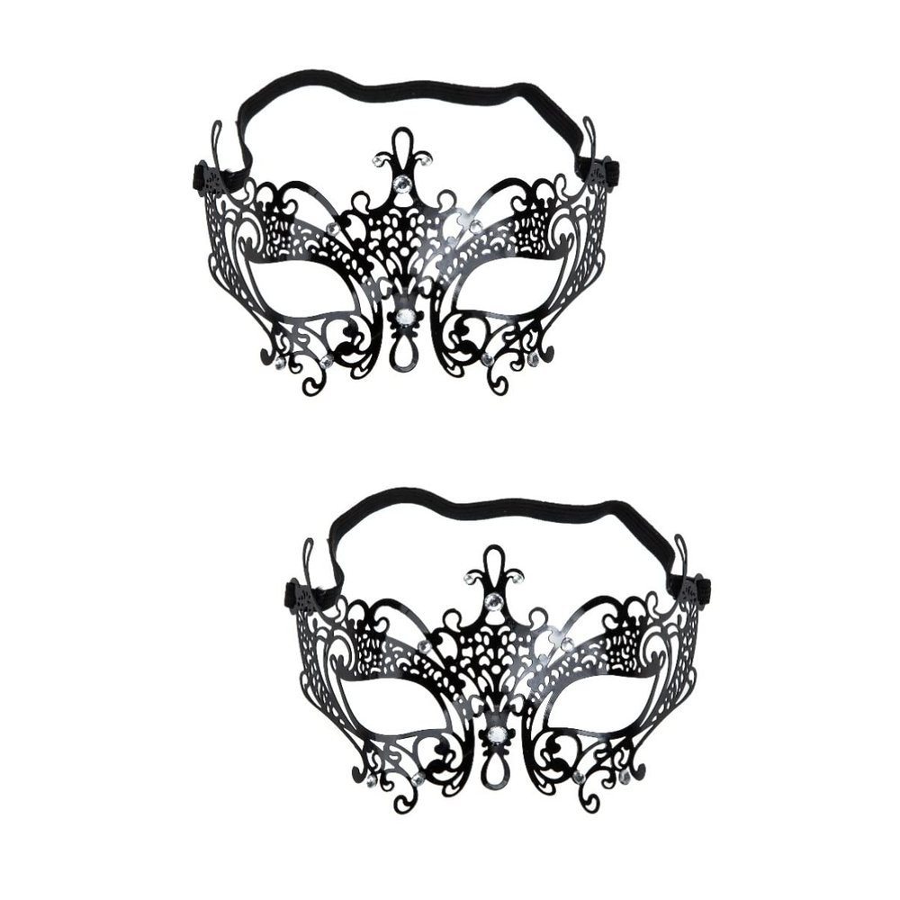 BESTOYARD 2pcs Venetian Party Masks Corbatas Para Hombres Retro Masquerade Costume Decor Carnival Party Masks Half Face Masks Miss Clothing Items With
