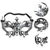 BESTOYARD 2pcs Venetian Party Masks Corbatas Para Hombres Retro Masquerade Costume Decor Carnival Party Masks Half Face Masks Miss Clothing Items With view 2