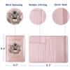 TOURSUIT RFID Passport and Vaccine Card Holder Combo, Travel Document Case Cover, Leather Wallet Organizer Women with Vax Vaccination Protector Slot (Rose Gold) view 4
