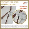 BlazingPaws Stallington Leather Horse Headstall in Premium Top Grain Harneto Leather with Solid Brass Hardware (Full Size, Stitched Browband, Tan) view 4