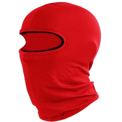 Balaclava Ski Mask Head Mask Full Face Mask Windproof Face Cover Sun UV Protection Scarf Men Women Outdoor Sport Cycling Cap (Red)