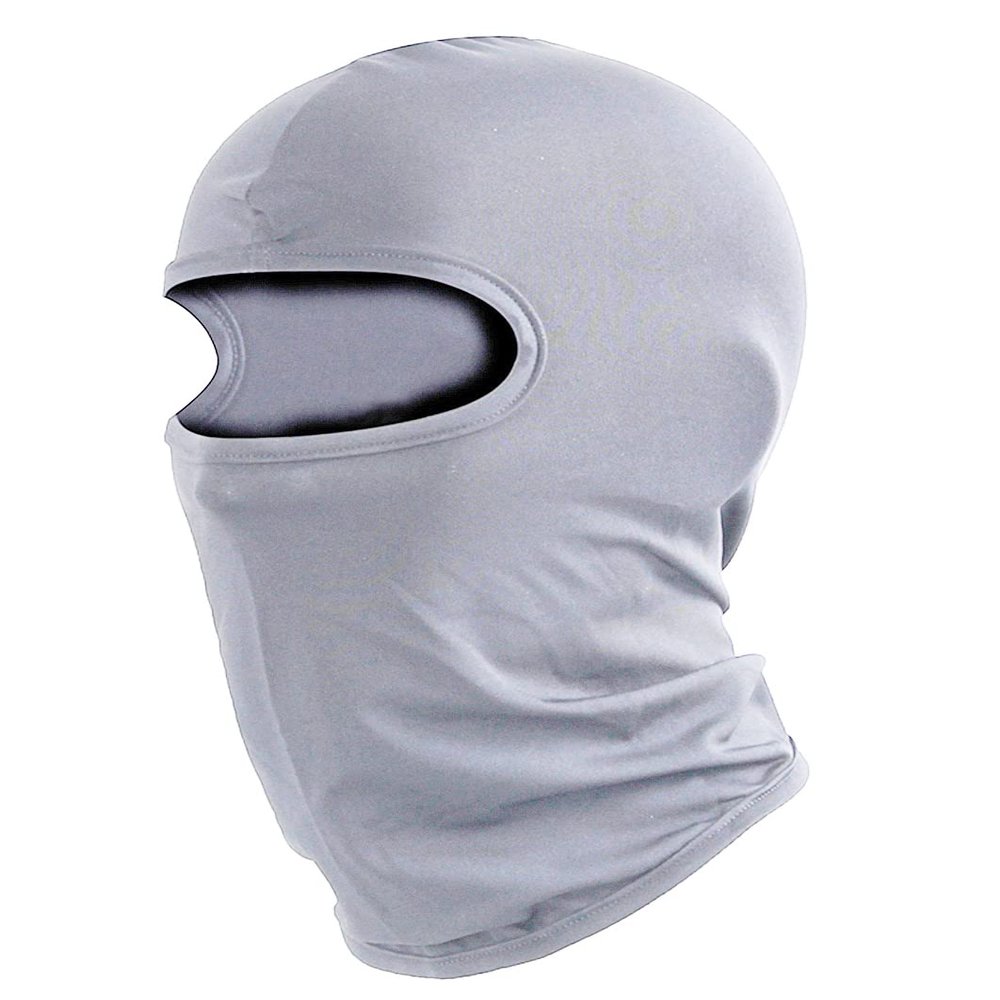 Balaclava Ski Mask Head Mask Full Face Mask Windproof Face Cover Sun UV Protection Scarf Men Women Outdoor Sport Cycling Cap (Light Grey)