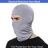 Balaclava Ski Mask Head Mask Full Face Mask Windproof Face Cover Sun UV Protection Scarf Men Women Outdoor Sport Cycling Cap (Light Grey) view 2