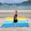 BINDLE Eco-Beach Blanket 10'x9' Extra Large, Recycled Lightweight Material, Sand Free Water Resistant Sandproof, Oversized Portable Picnic Mat for Outdoors Camping Travel, Beach Vibes view 3