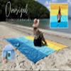 BINDLE Eco-Beach Blanket 10'x9' Extra Large, Recycled Lightweight Material, Sand Free Water Resistant Sandproof, Oversized Portable Picnic Mat for Outdoors Camping Travel, Beach Vibes view 4