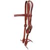 BlazingPaws Vibrania Pony Headstall in Super Soft Premium Leather and Solid Brass Hardware (Pony Size, Stitched Browband, Tan) view 1
