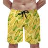 Corn Cobs Men's Swimming Trunks Shorts Drawstring Quick Dry Beach Printed view 1