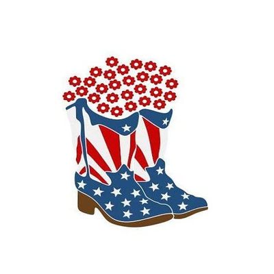 USA Sticker Red Blue White Shoes Boots 4 in. Proud American Patriotic United States Flag Vinyl Decals for Car Bumper Trucks Laptop Window Wall Decoration