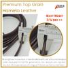 BlazingPaws Stallington Leather Split Reins in Premium Heavy Weight Top Grain Bridle Leather (5/8" W x 6 Ft L, Brown) view 2