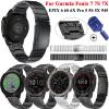 SKM Watchband Strap for Garmin Fenix 7 7X 7S 6 6X Pro 5 5XPlus 3HR Quick Release Stainless Steel Watch Easyfit 26 20 22MM Wrist Band (Color : Black 2, Size : 20mm Fenix 7S) view 2