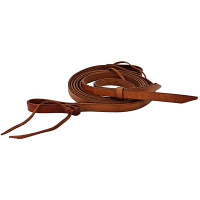 BlazingPaws Stallington Leather Split Reins in Premium Heavy Weight Top Grain Bridle Leather 6 Ft Long (5/8" W x 6 Ft L, Tan)