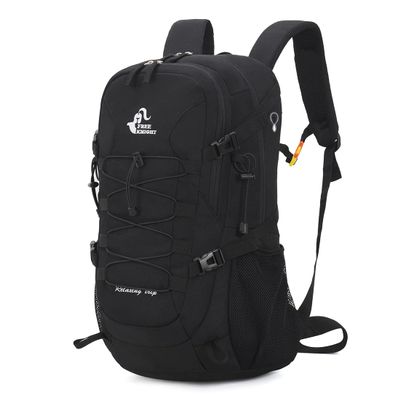 Bseash 40L Waterproof Hiking Backpack with Rain Cover, Outdoor Sport Travel Bag Daypack for Camping Climbing Skiing Cycling (Black)