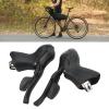 Emoshayoga Bike Shifter Levers , Aluminum Alloy 7 8 9 Speed Shifter Brake Lever Set Non Slip Ergonomic for Road Bikes view 3