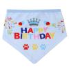 Bandanas For Dogs Dog Triangle Scarf Cone Hat Set Doggie Bandana Neckerchief With Birthday Design Headwear Cap Hat Party Hat Set 2 Sets view 4