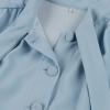 tuduoms 50s Dresses Women Vintage Tea Party Dress Tie Neck Audrey Retro Rockabilly Prom Dress Puff Sleeve Swing Church Dress Light Blue view 4