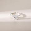 EAMTI 3CT 925 Sterling Silver Engagement Rings Radiant Cut Solitaire Cubic Zirconia CZ Wedding Promise Rings for Her Wedding Bands for Women Size 4.5 view 2