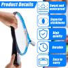 Deekin 2 Pieces Racket Protection Tape Racquet Head Guard for Tennis Practice Racquetball, 16.4' Roll(Black) view 3