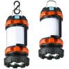 BOBKID 2 Pack Camping Lantern, Outdoor LED Camping Light, Rechargeable Flashlights with 1000LM, 6 Modes, IPX5 Waterproof Portable Emergency Camp Light for Hurricane Survival - Orange view 1