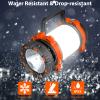 BOBKID 2 Pack Camping Lantern, Outdoor LED Camping Light, Rechargeable Flashlights with 1000LM, 6 Modes, IPX5 Waterproof Portable Emergency Camp Light for Hurricane Survival - Orange view 2