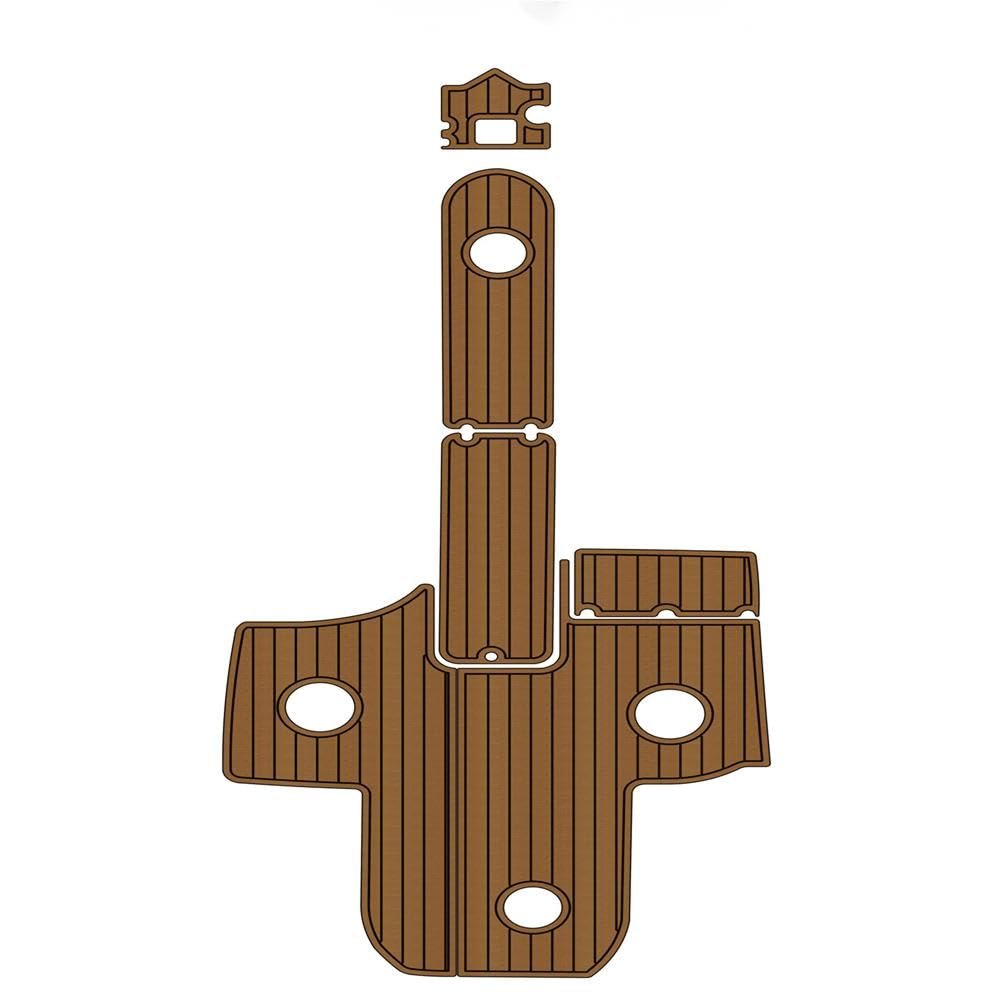 Boat EVA Faux Teak Decking Floor Compatible with 2008 Rinker Captiva 246 Cockpit Bow Pad Boat EVA Foam Faux Teak Deck Floor Mat