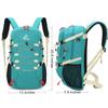 Bseash 40L Waterproof Hiking Backpack with Rain Cover, Outdoor Sport Travel Bag Daypack for Camping Climbing Skiing Cycling (Greenish-blue) view 2