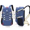Bseash 40L Waterproof Hiking Backpack with Rain Cover, Outdoor Sport Travel Bag Daypack for Camping Climbing Skiing Cycling (Blue) view 2