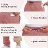 MAGCOMSEN Mens Fleece Winter Pants Sherpa Lined Sweatpants Warm Heavyweight Thermal Athletic Joggers Pants for Casual Running Grey Pink 38 view 4