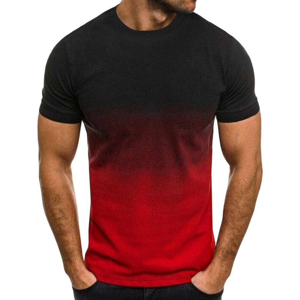 Mens Short Sleeve Workout T Shirt Lightweight Stylish Slim Fit Muscle Tee Casual Basic Crew Neck Athletic Shirts (Black 1,Small)